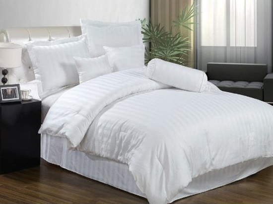 Белое постельное белье - Стильные полоски 2 спальное