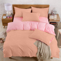 Подростковое постельное белье Almira Mix двухстороннее Коралл+Розовый
