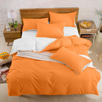 Подростковое постельное белье Almira Mix двухстороннее Оранжевый+Белый