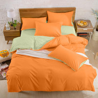Подростковое постельное белье Almira Mix двухстороннее Оранжевый+Олива