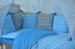 Комплект постельного белья в кроватку "Добрый сон" Bravo серо-голубые звезды