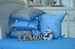 Комплект постельного белья в кроватку "Добрый сон" Bravo серо-голубые звезды